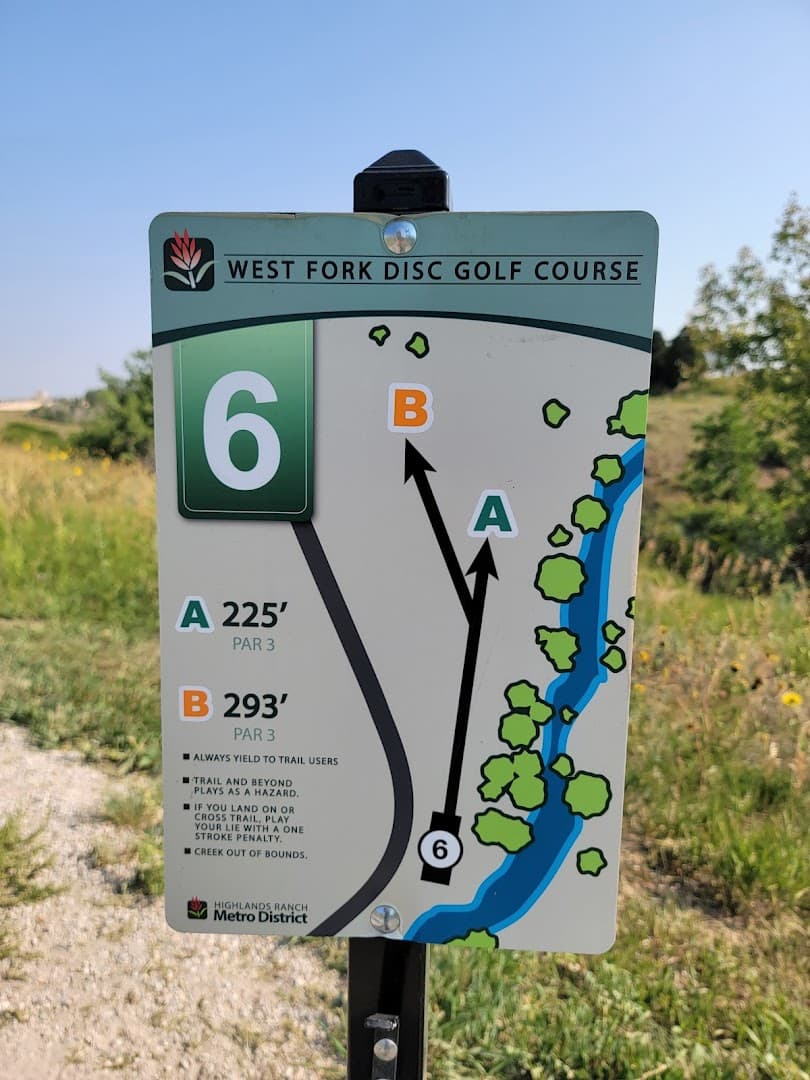 West Fork Disc Golf Course park in Highlands Ranch, Colorado
