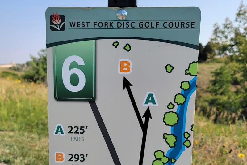 West Fork Disc Golf Course park in Highlands Ranch, Colorado
