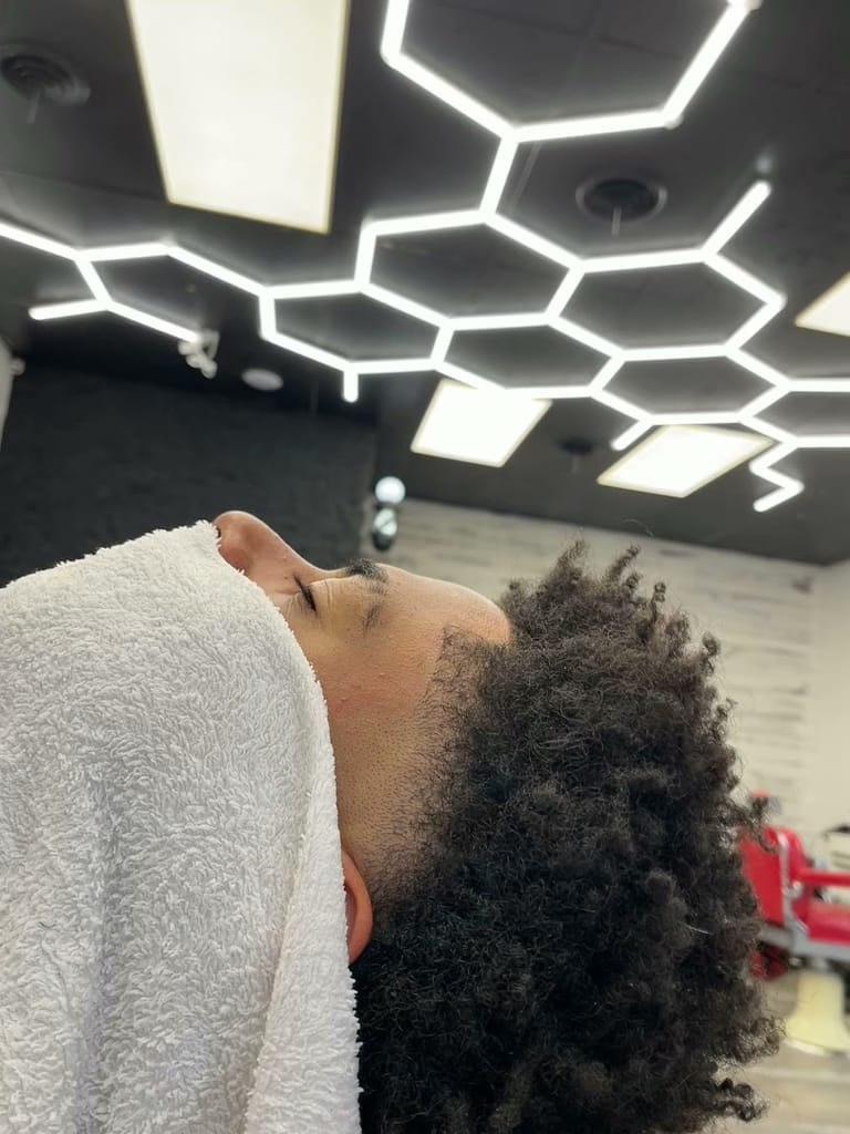Lofi barber atmosphere and seating