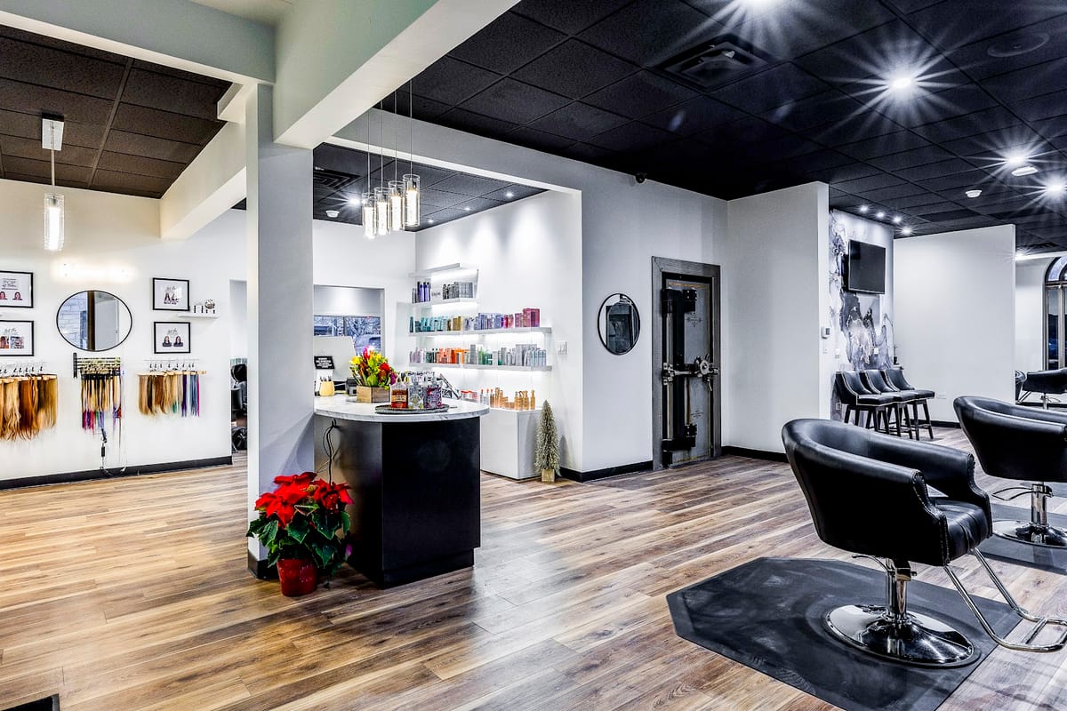 Origins Salon atmosphere and seating