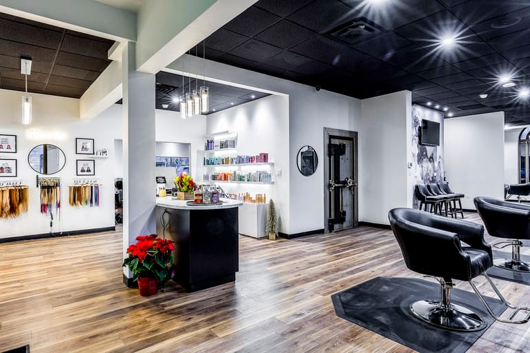 Origins Salon atmosphere and seating