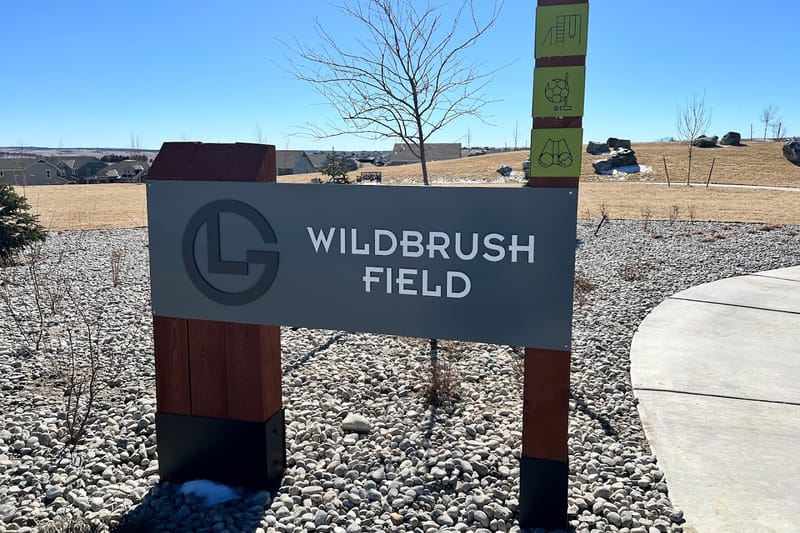 Wildbrush Field park in Parker, Colorado