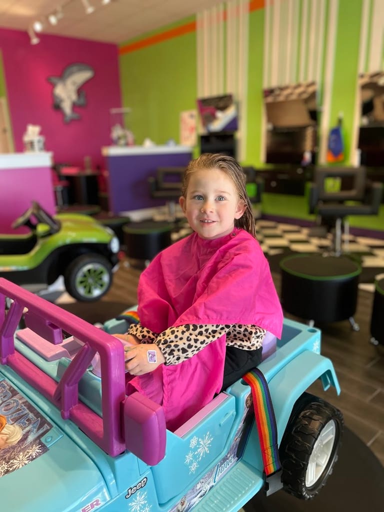 Interior view of Sharkey's Cuts for Kids - Parker, CO