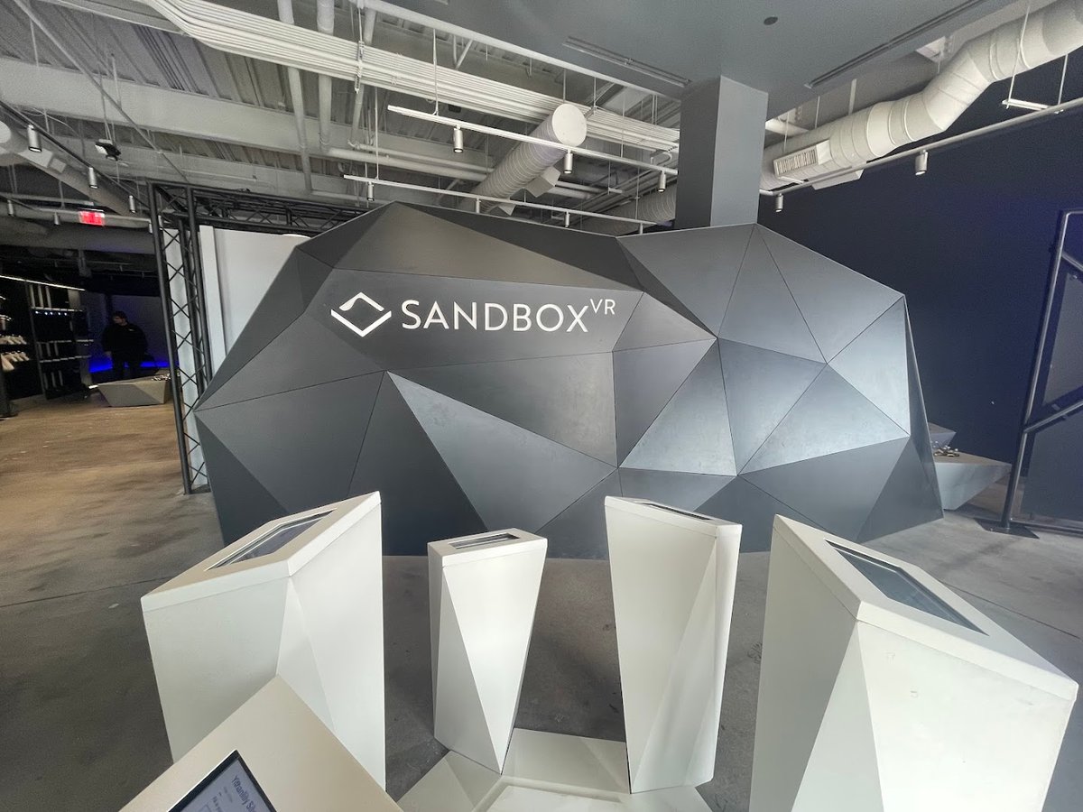 Sandbox VR dining area