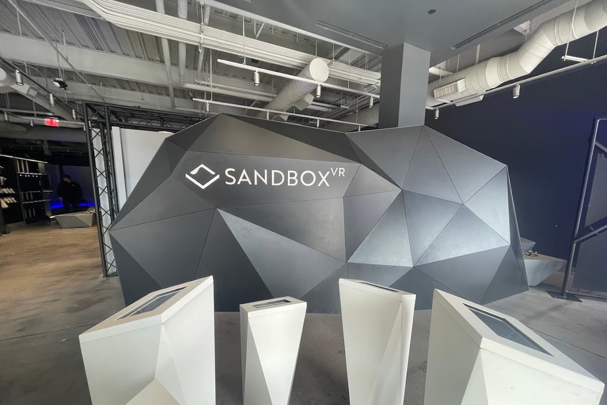 Sandbox VR dining area