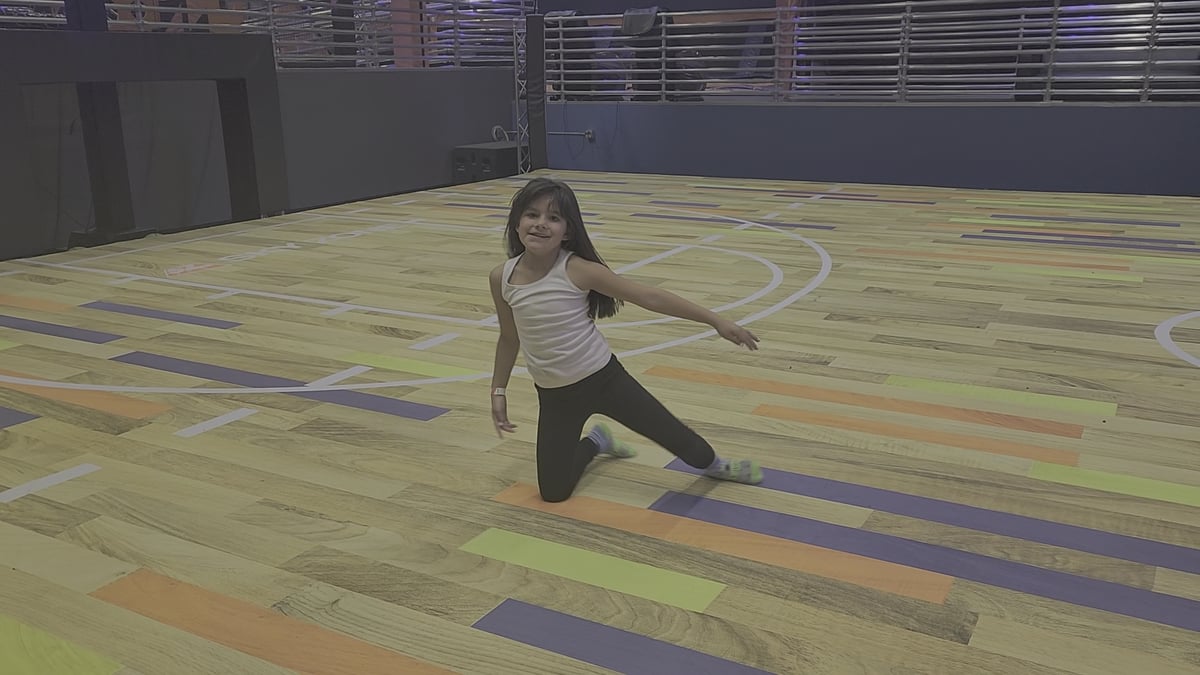 Interior view of Sky Zone Trampoline Park