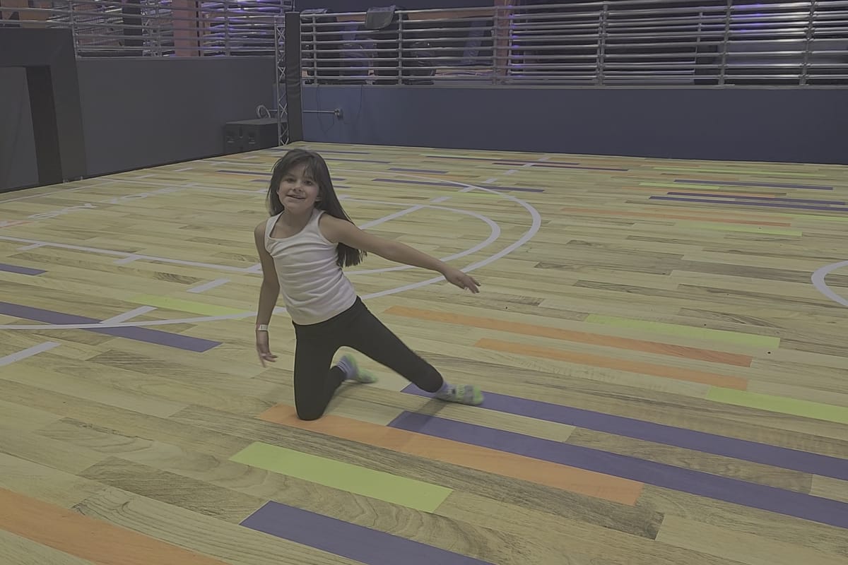 Interior view of Sky Zone Trampoline Park