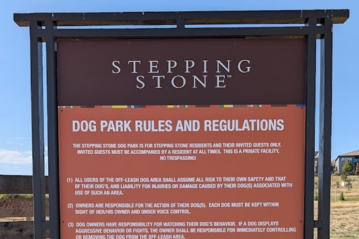 Stepping Stone Dog Park featured offerings