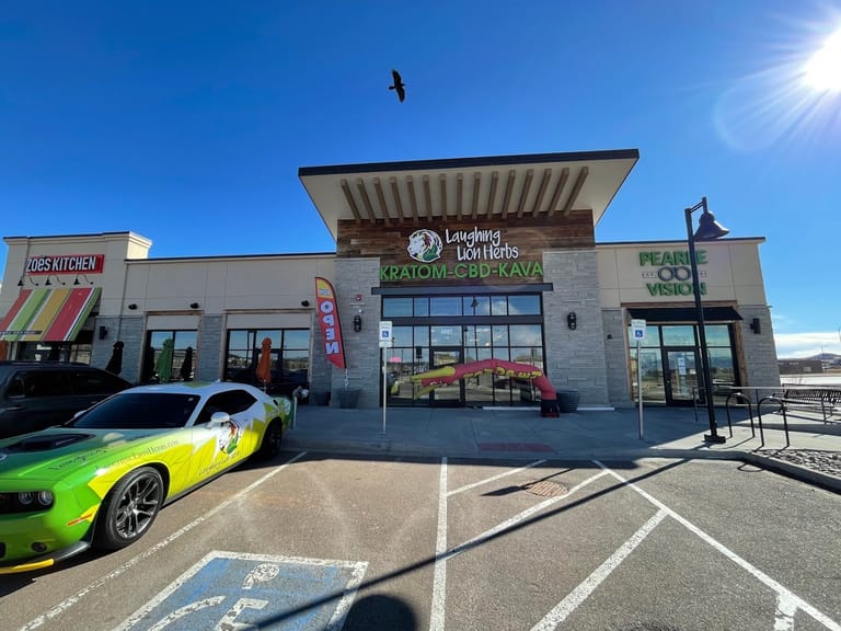 Interior view of Laughing Lion Kratom & CBD & Kava - Castle Rock