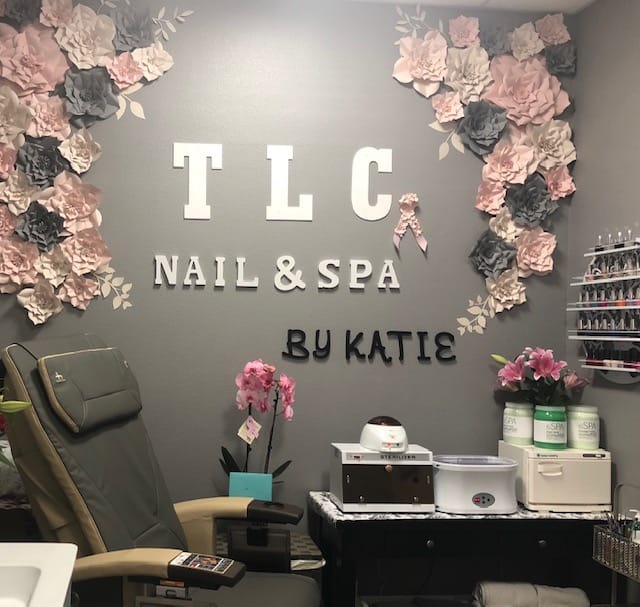 Interior view of TLC Nails & Spa by Katie