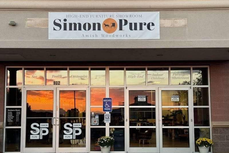 Simon-Pure Amish Furniture retail store in Parker, Colorado