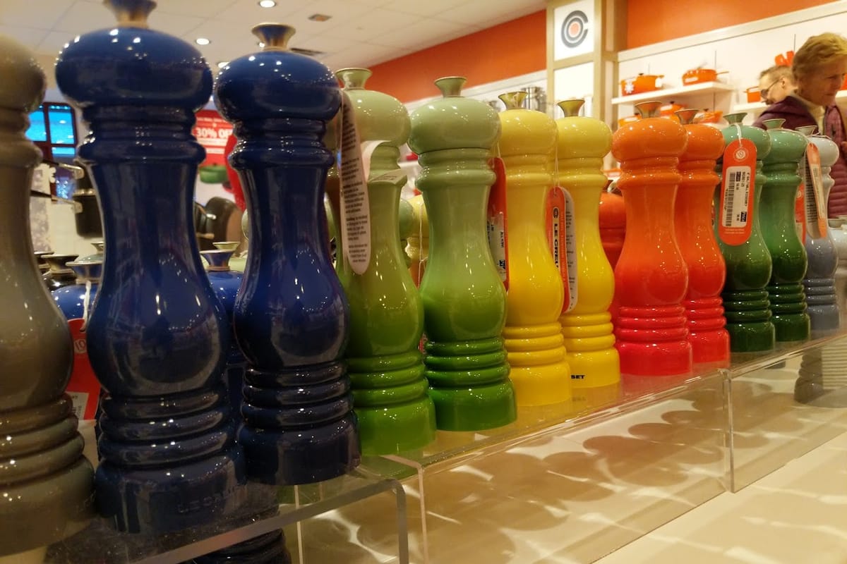 Interior view of Le Creuset Outlet Store