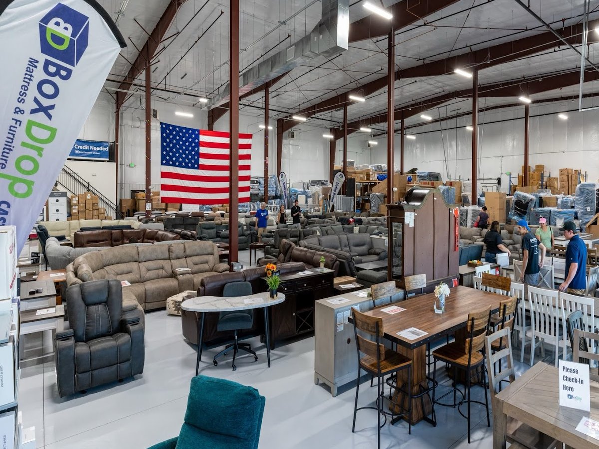Interior view of BoxDrop Mattress & Furniture Castle Rock, CO