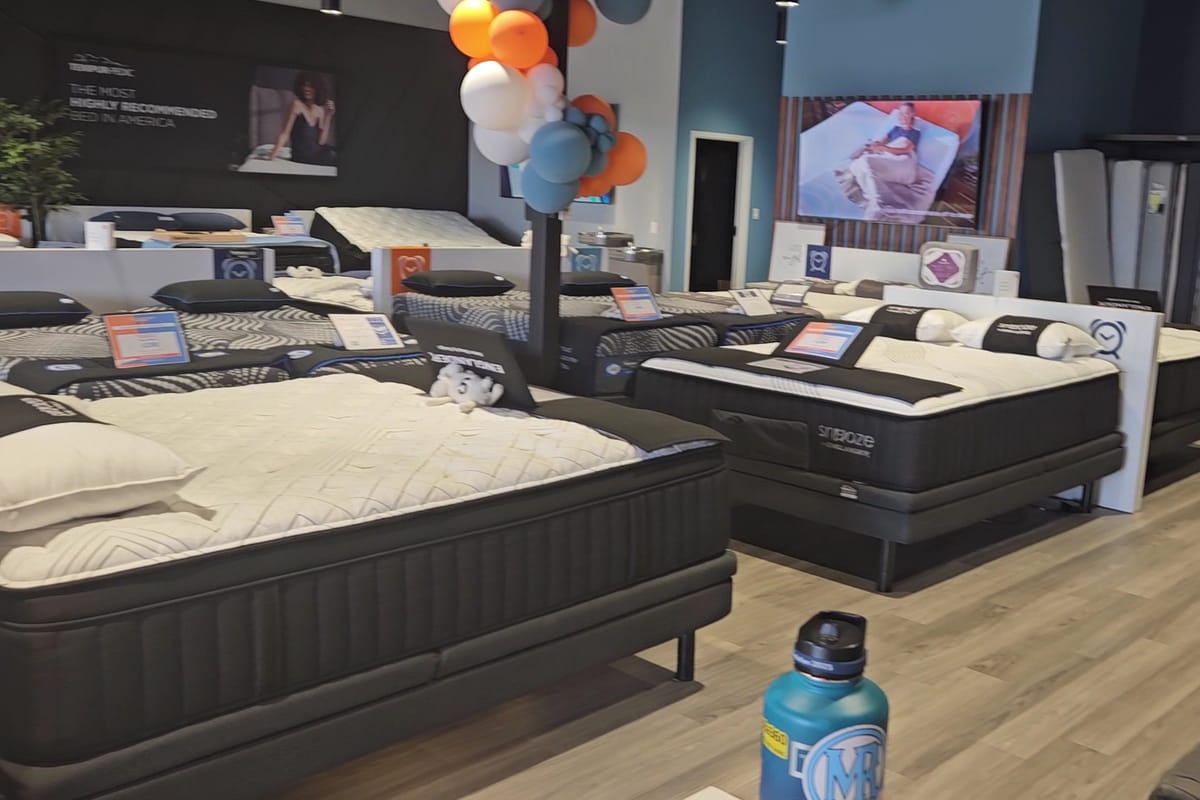 Interior view of Snooze Mattress