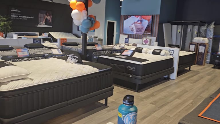 Interior view of Snooze Mattress