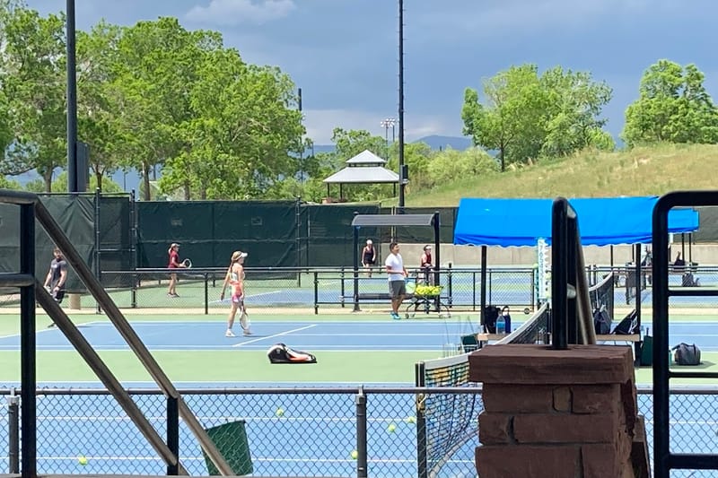 Lebsack Tennis Center park in Highlands Ranch, Colorado
