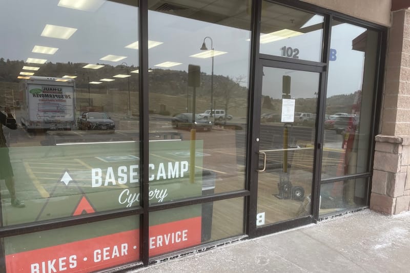 Base Camp Cyclery retail store in Castle Rock, Colorado