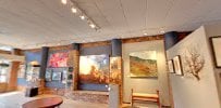Interior view of Carla Wright Gallery