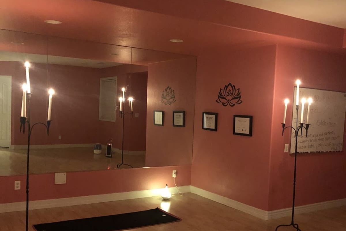 Interior view of Mending Moves Yoga