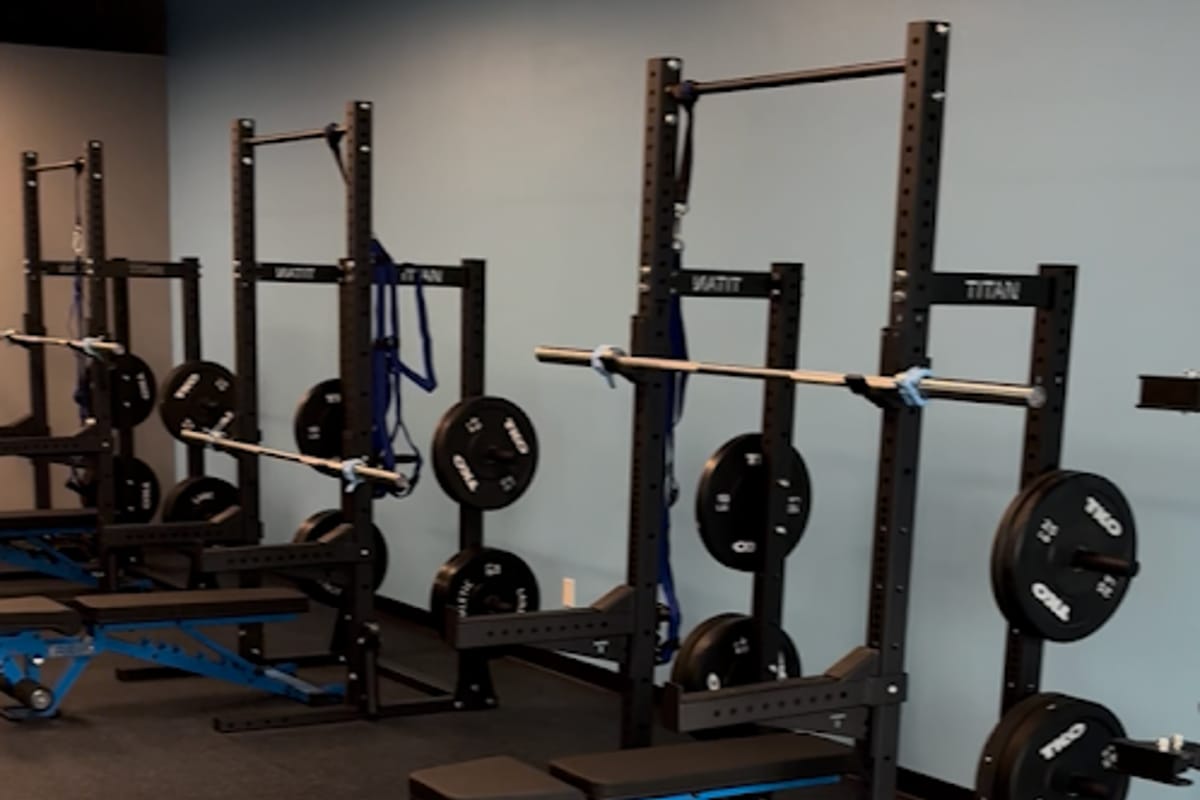 Interior view of The Lifting Studio