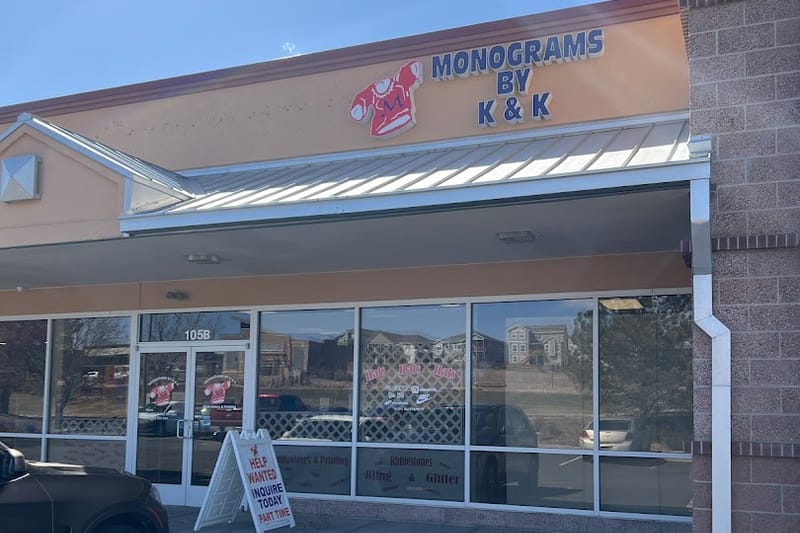 Monograms by K & K retail store in Parker, Colorado