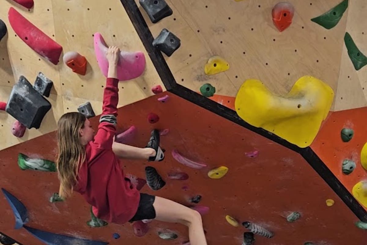Interior view of Ubergrippen Indoor Climbing Crag