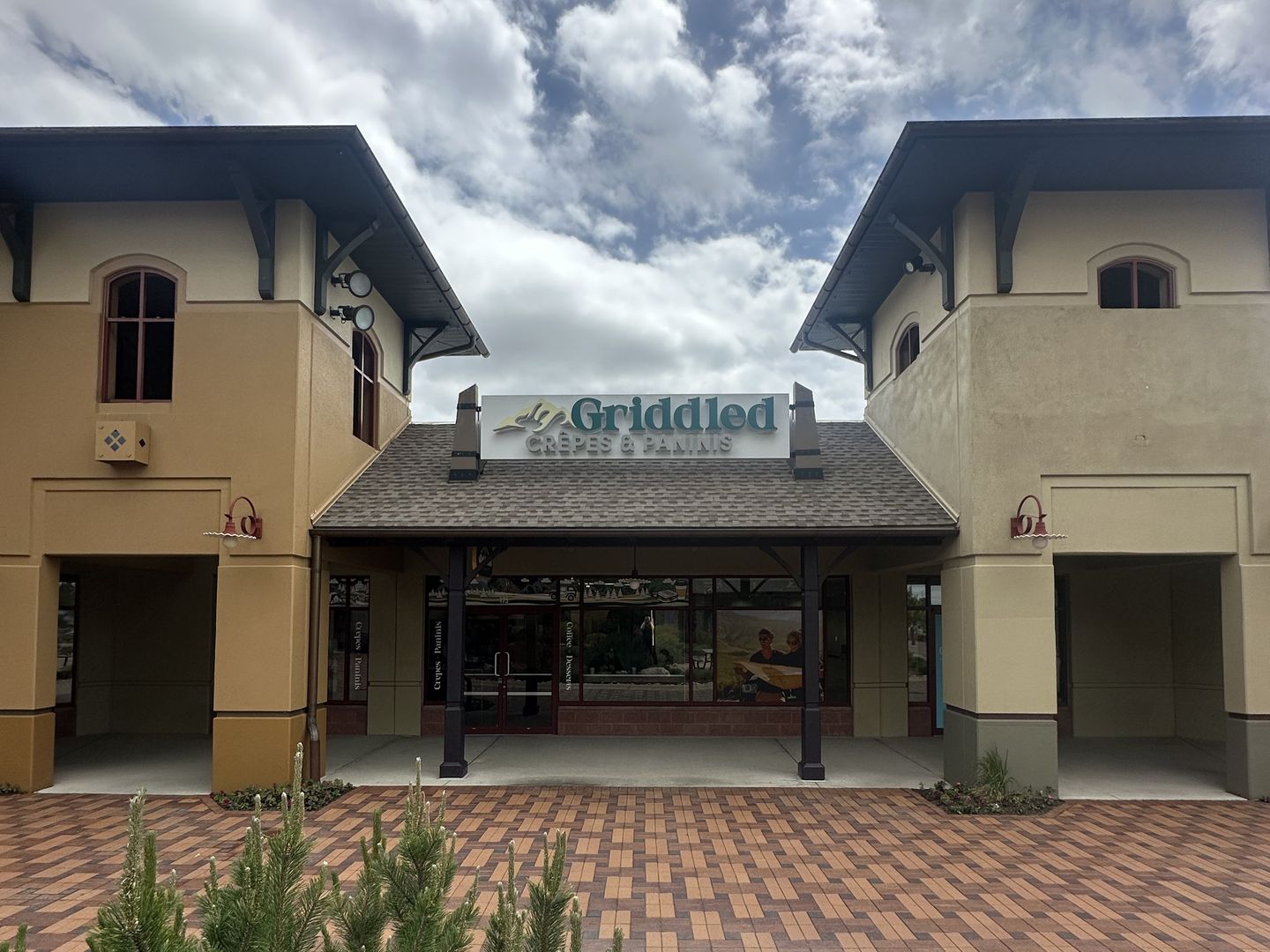 Griddled Crêpes & Paninis storefront at the Outlets at Castle Rock (Suite 175)