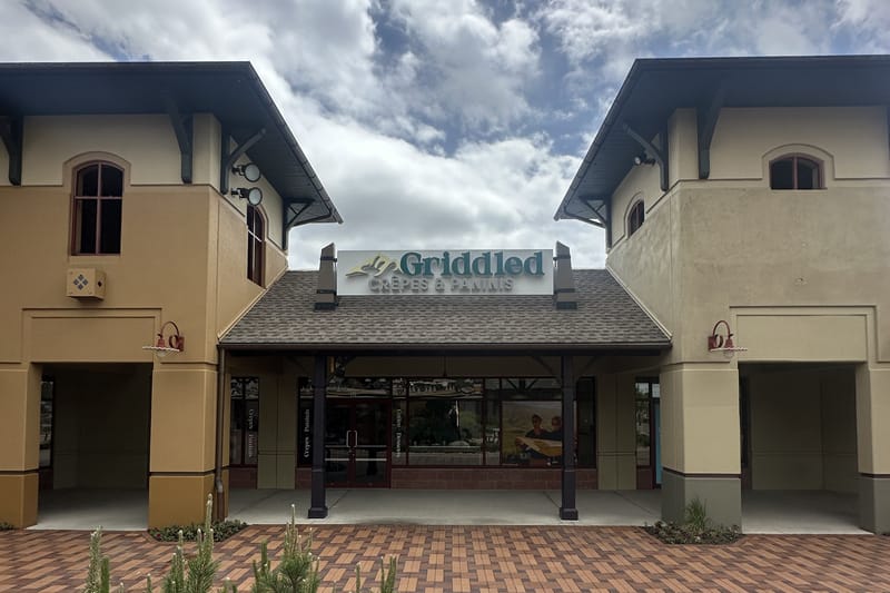 Griddled Crêpes & Paninis storefront at the Outlets at Castle Rock (Suite 175)
