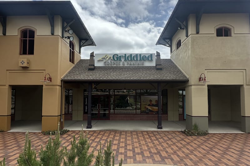 Griddled Crêpes & Paninis storefront at the Outlets at Castle Rock (Suite 175)