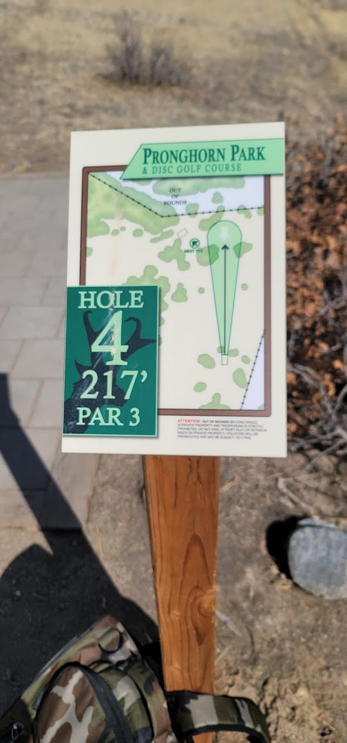 Pronghorn Park and Disc Golf Course atmosphere and seating
