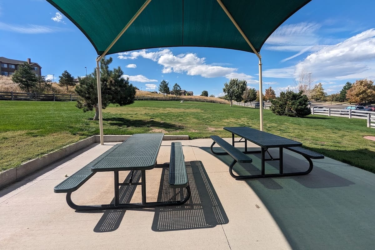 Douglas County Off-leash Area atmosphere and seating