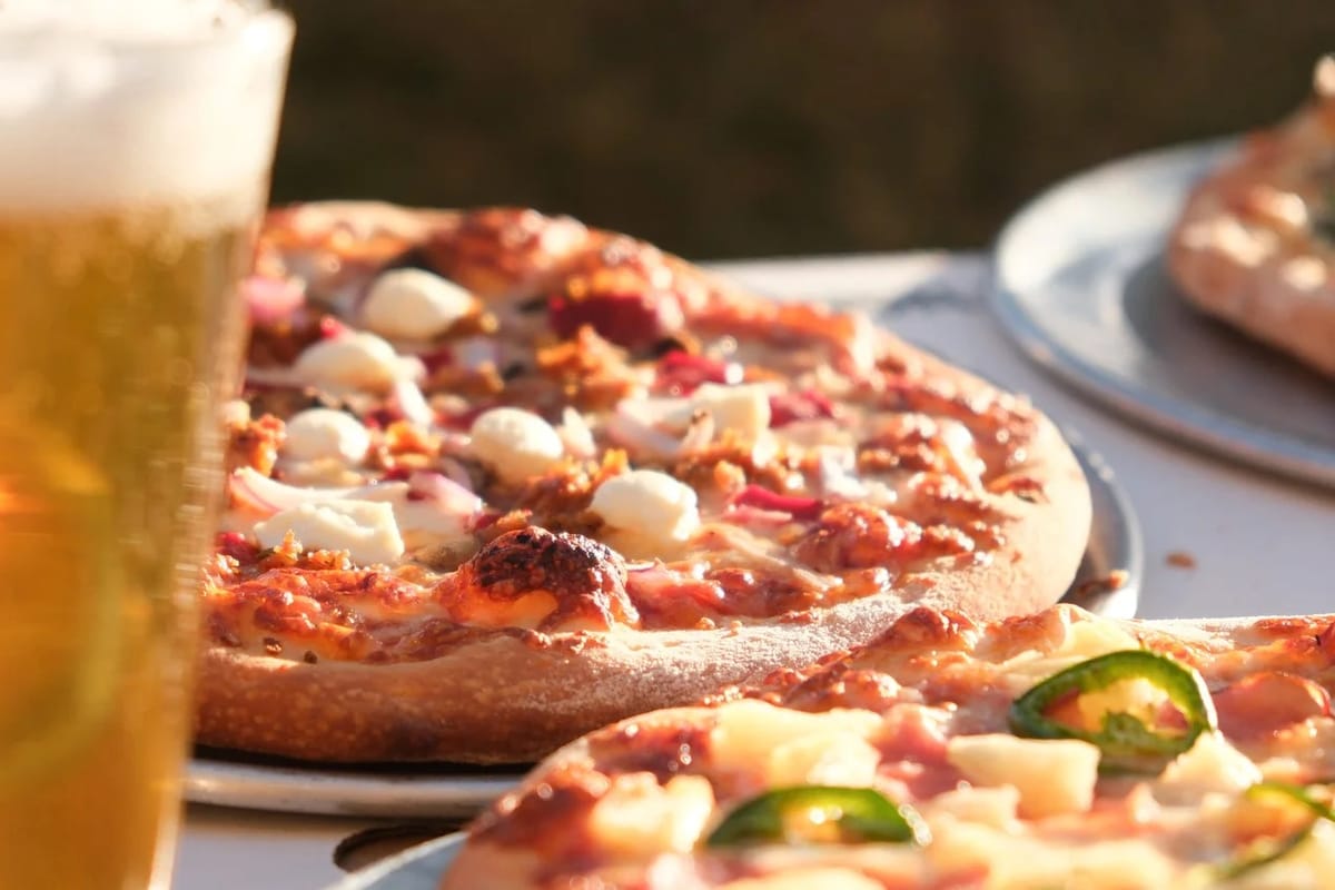 Interior view of High Society Pizza