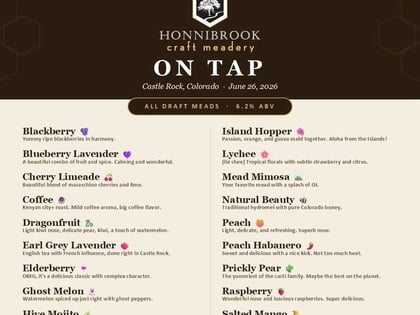 Honnibrook Craft Meadery in Castle Rock, Colorado