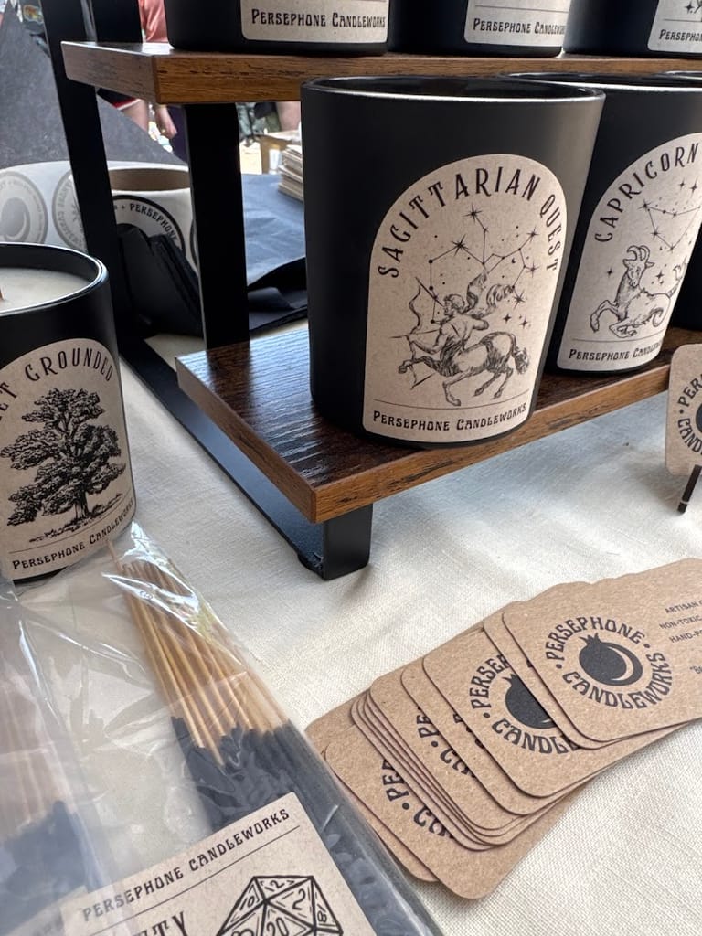 Persephone Candleworks featured offerings