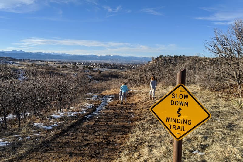 Backcountry Wilderness Area Trailhead park in Lone Tree, Colorado