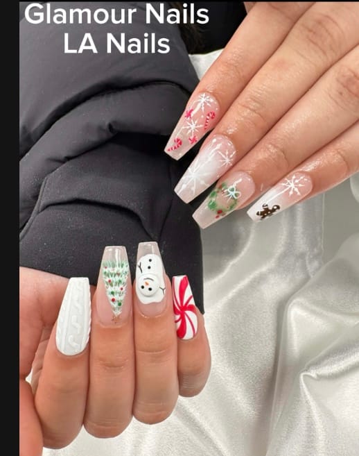 LA Nails and Spa atmosphere and seating