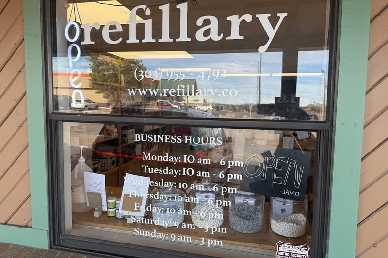 Refillary retail store in Parker, Colorado