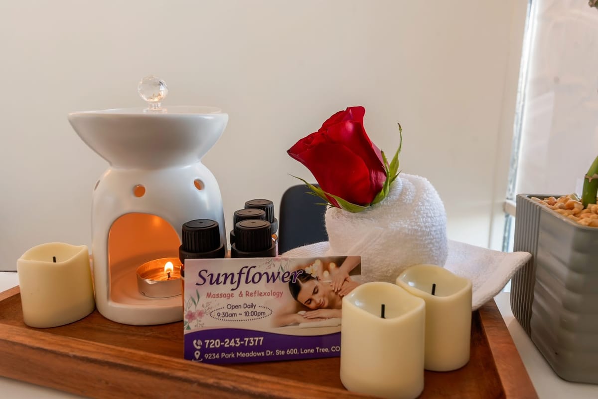 Sunflower Massage dining area