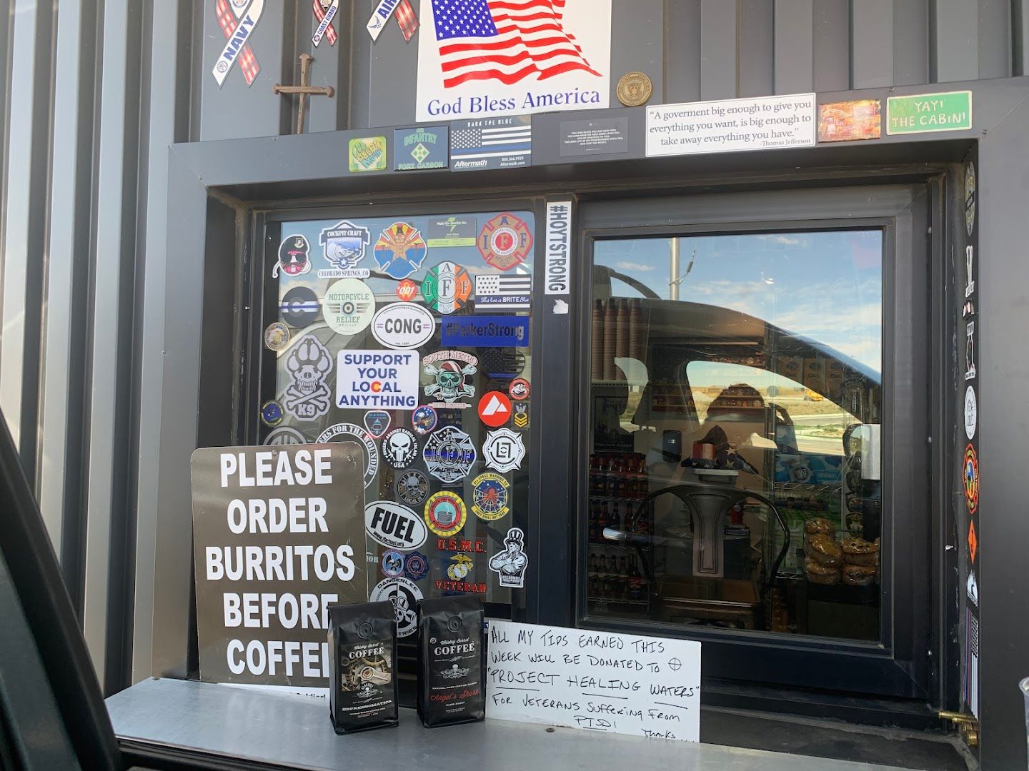 Coffee Cabin coffee shop in Parker, Colorado