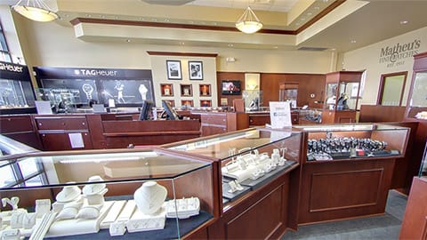 Interior view of Matheu's Fine Watches & Jewelry