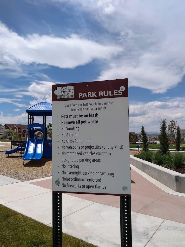 Sierra Ridge Parks exterior entrance