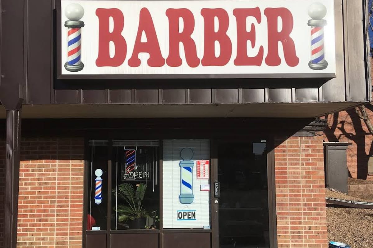Interior view of Barber Shop