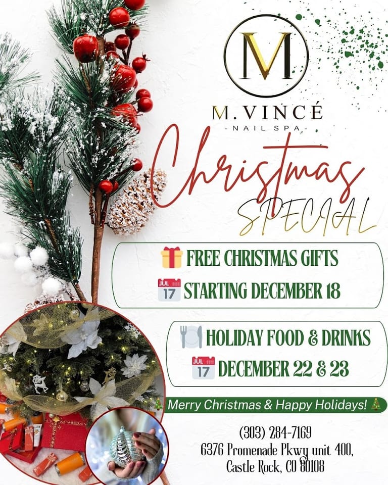 M. Vince' Nail Spa dining area