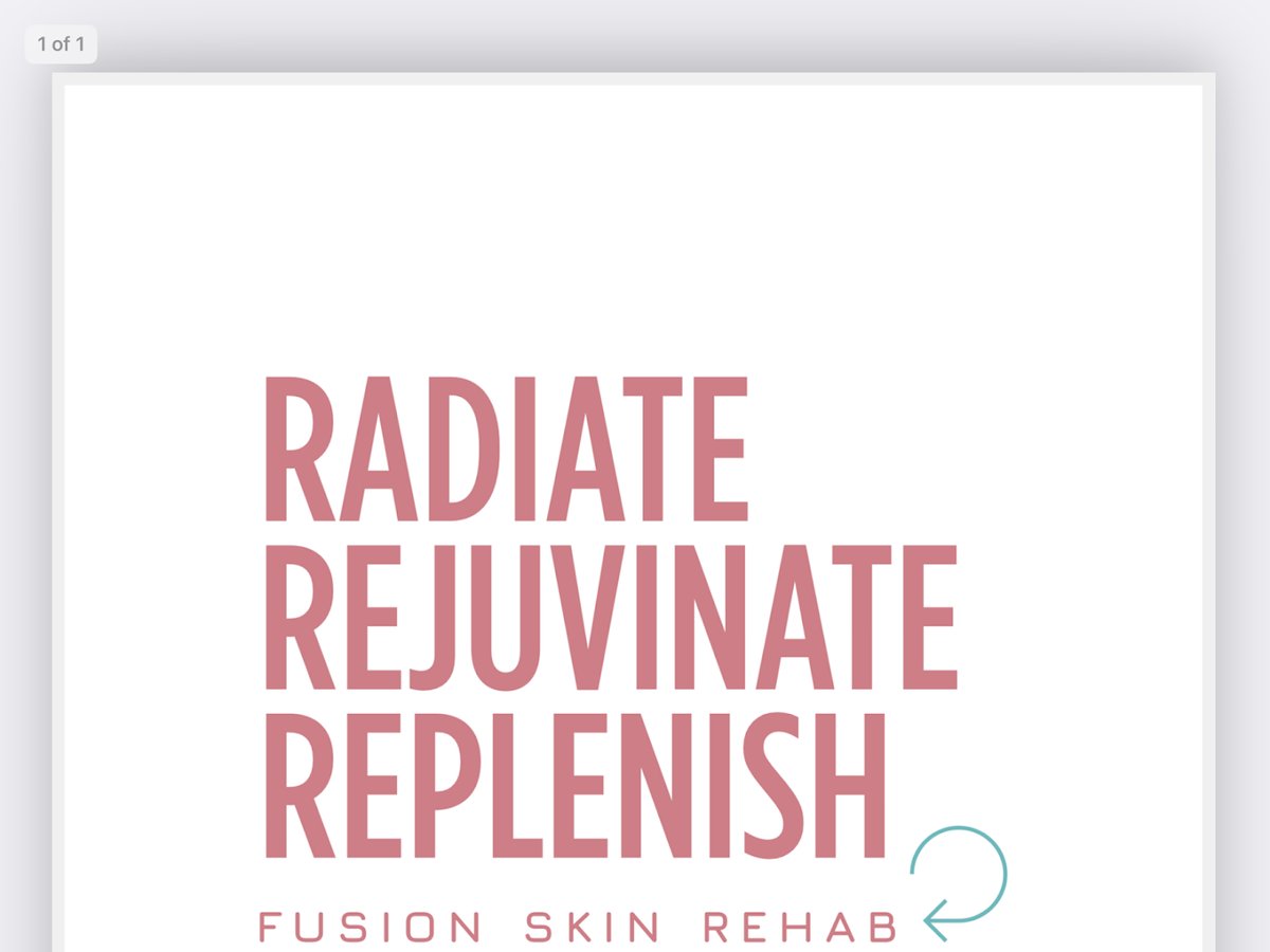 Interior view of Fusion Skin Rehab