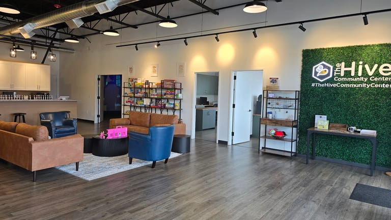 The Hive Community Center atmosphere and seating