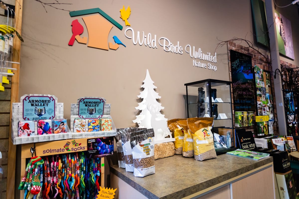 Wild Birds Unlimited atmosphere and seating