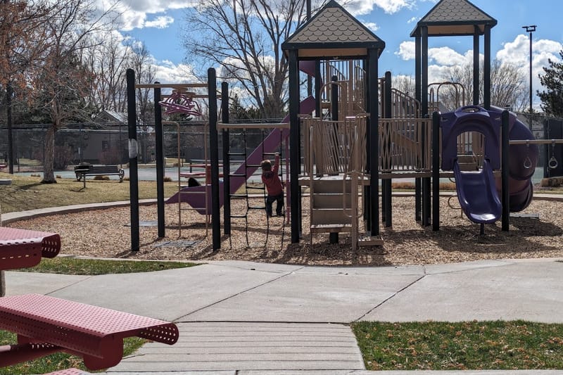 Creekside Playground park in Parker, Colorado