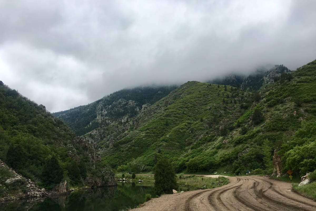 Waterton Canyon dining area