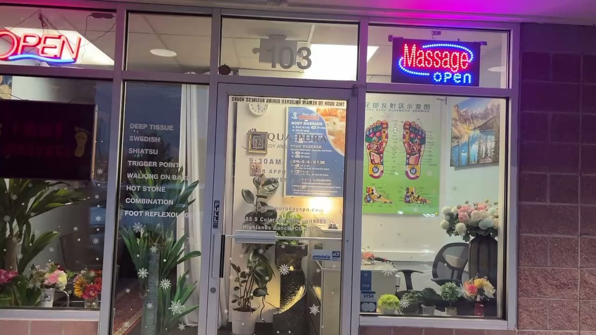Interior view of Aqua Pura massage