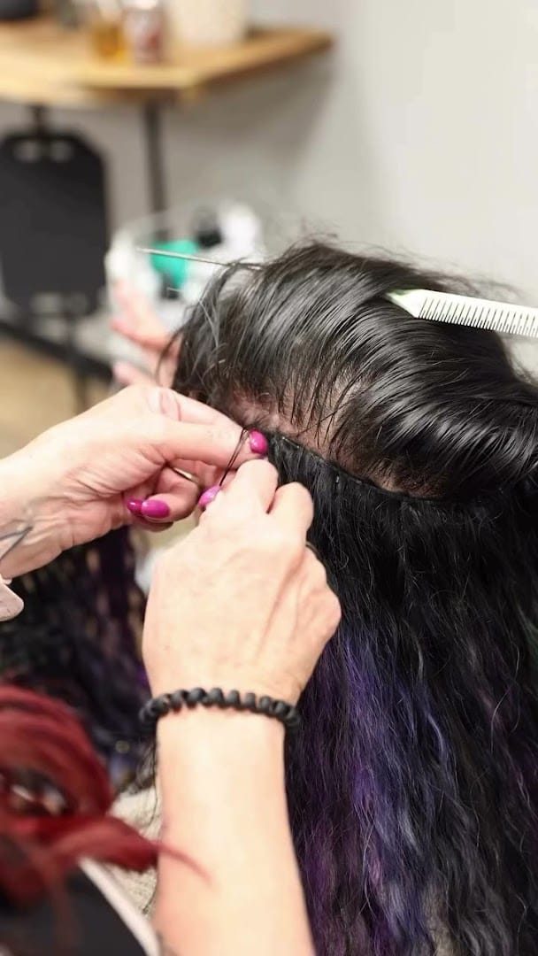 Interior view of Rustic Mermaid Hair and Reiki Studio